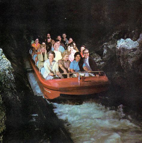 Riders Go Down The Waterfall Drop On Pirates From The Pirates Of The