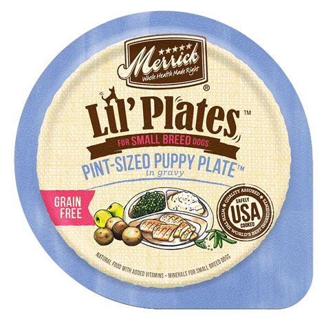 Complemented with whole, delicious pumpkin and nourishing grains, acana provides your dog with the protein, nutrients, and fiber they need in order to stay happy, healthy, and strong. Merrick Lil' Plates Pint-Sized Puppy Plate Dog Food ...
