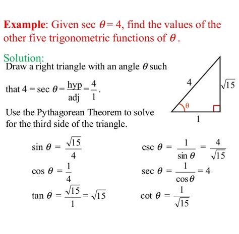 Trigonometry Ratios In Right Triangle