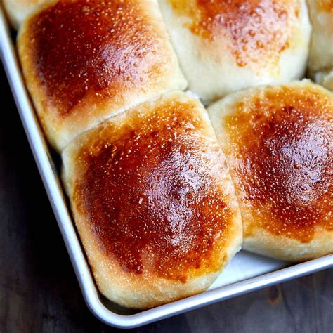 these yeast rolls are how i remember my grandma used to make them substantial with a crackly