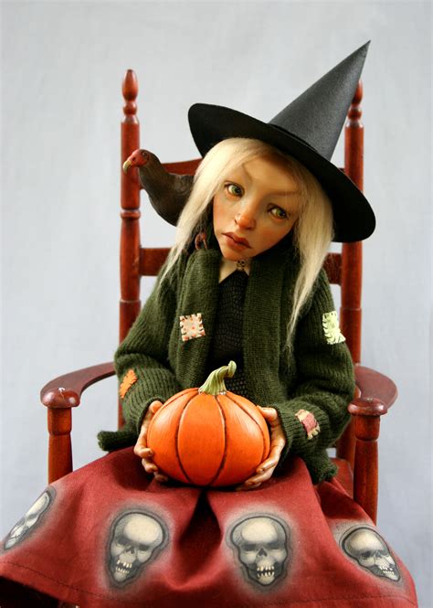 Ooak Witch By Sheila Bentley Of Primdolly Halloween Figures Halloween