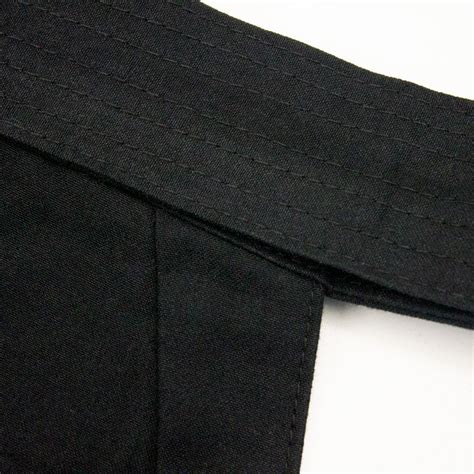 Double Layered Gi Dx 11000 Traditional Black Cotton Aikido Hakama