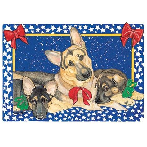 Pipsqueak Productions C824 German Shepherd Holiday Boxed Cards
