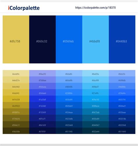 Latest Color Schemes With Picton Blue And Cobalt Color Tone