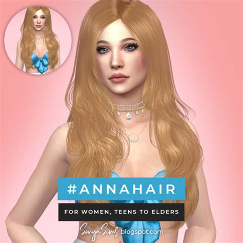Sonya Sims Blair And Anna Hair Sims 4 Hairs