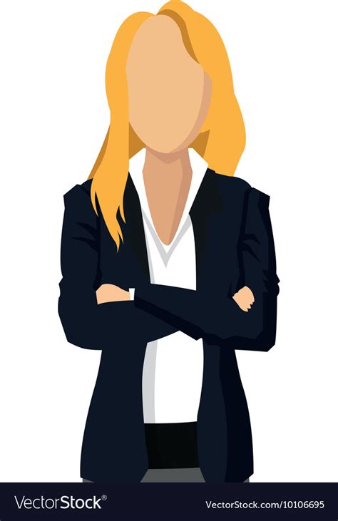Business Woman Fashion Icon Royalty Free Vector Image