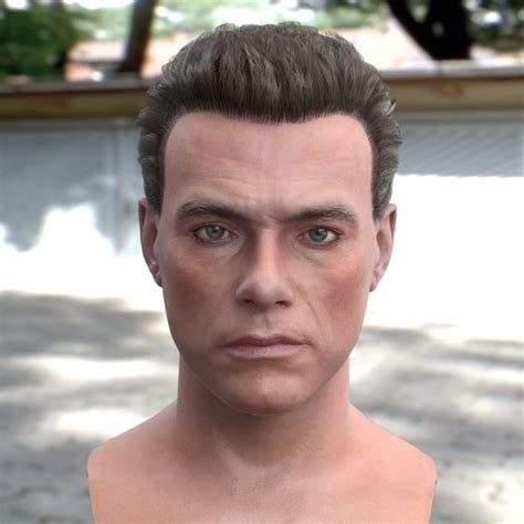 The encounter convinces van damme that it is time for him to make a comeback, not just as an actor, but in his true calling: game-ready 3d model Jean Claude Van Damme head | CGTrader