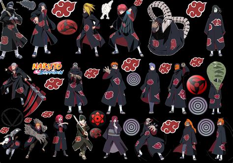 All Akatsuki Characters V2 By Puja39 On Deviantart