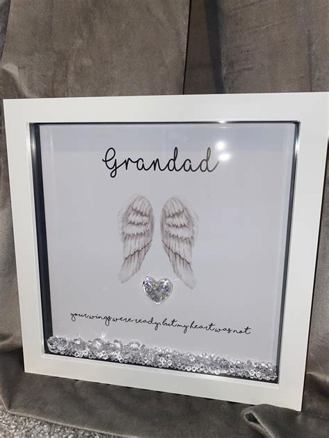 Memorial Frame Ashes Frame Memorial Bereavement Etsy Uk