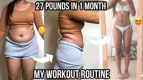 My Full Week Of Workouts For A 12kg Weight Loss In 1 Month Do This Youtube