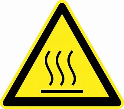 Warning Hazard Sign Signs Heat Clipart Burn