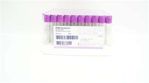 Bd 366643 Vacutainer Plus Blood Collection Tubes 100ml 16 X 100mm P