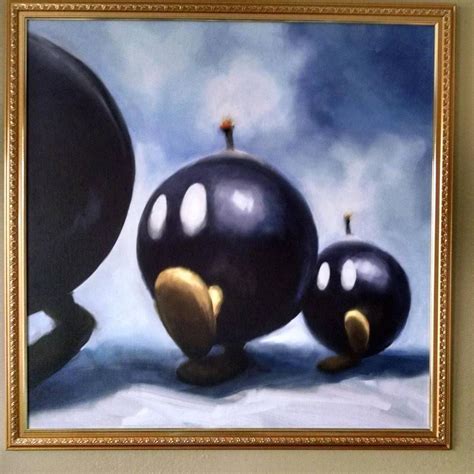 Super Mario 64 Bomb Omb Battlefield Painting View Painting