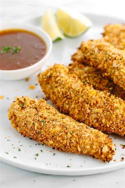 Crunchy Baked Chicken Tenders With Cereal Flakes Jessica Gavin