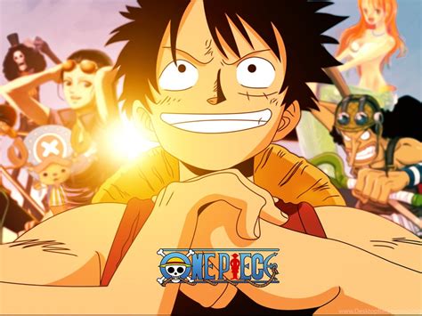 Tap and hold on an empty area. One Piece Luffy Crew Wallpapers Desktop Background