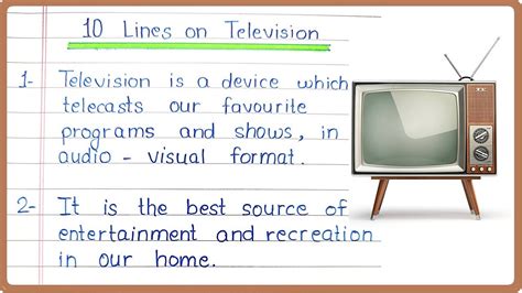 10 Lines On Television In English Television 10 Points Essay Few