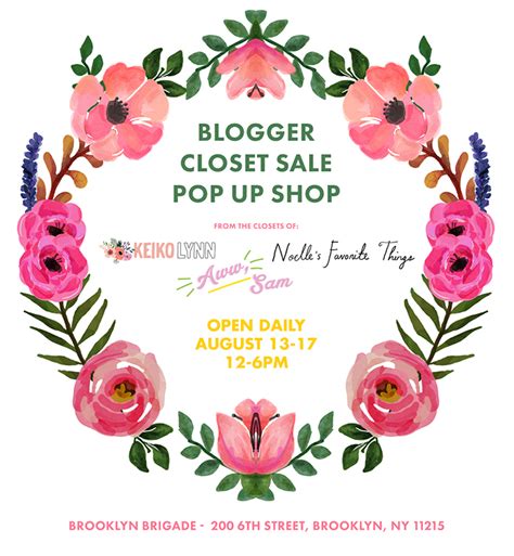 Blogger Closet Sale Pop Up Shop At Brooklyn Brigade