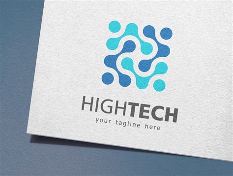 High Tech Logo Creative Illustrator Templates ~ Creative Market
