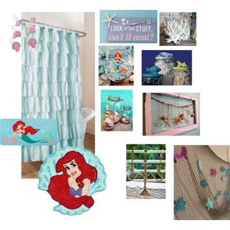 Little Mermaid Bathroom By Jessiiiface On Polyvore Featuring Polyvore