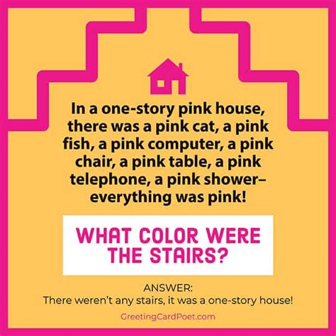 60+ good short riddles with answers. Household Riddles For Adults - House Riddles 3 Hard English Esl Worksheets For Distance Learning ...