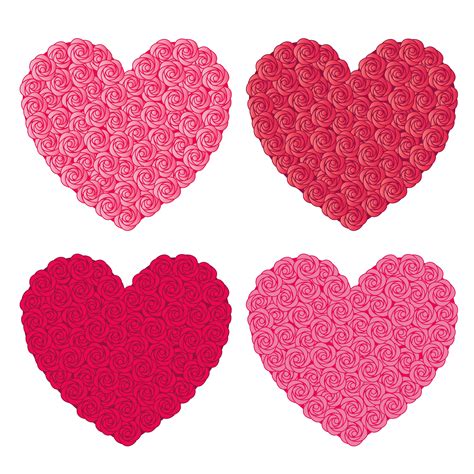 rose hearts 335228 Vector Art at Vecteezy