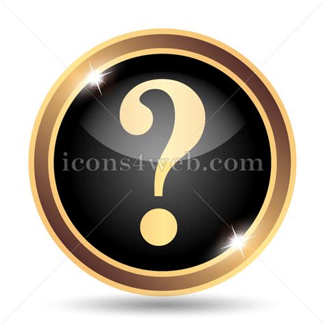 Gold Question Mark Golden Question Mark Metallic Sign Stock