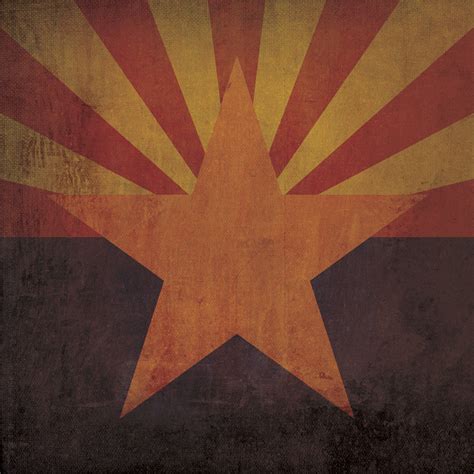 Arizona Flag Art City Prints