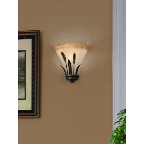 Find new hard wired wall sconces for your home at joss & main. Portfolio 9-in W 1-Light Antique Bronze Pocket Hardwired ...