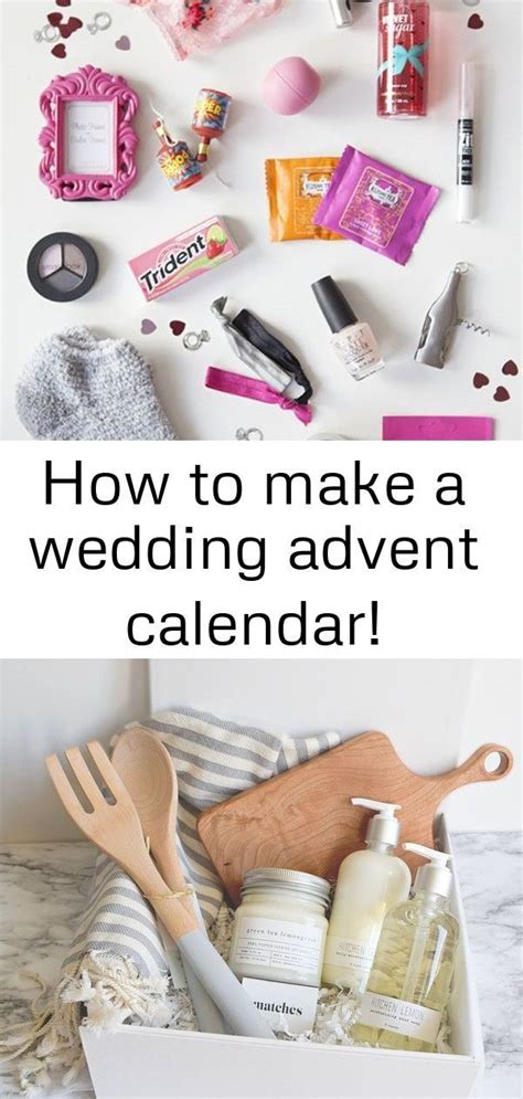 100 suggestions and ideas for filling up your advent calendar pockets. How to make a wedding advent calendar! DIY Wedding Advent ...