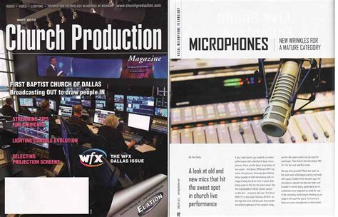 Microphones Featured In Church Production Magazine Igc Public Relations