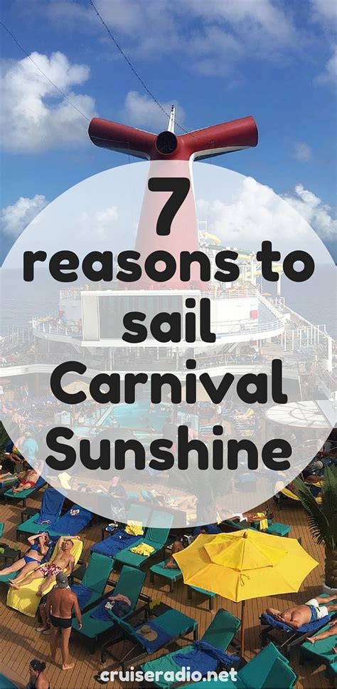 7 Reasons To Sail Carnival Sunshine