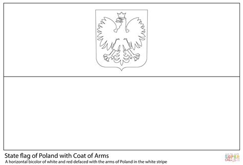 Desenho de Bandeira da Polônia para colorir Desenhos para colorir e