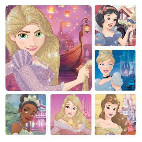 Disney Princess Glitter Stickers