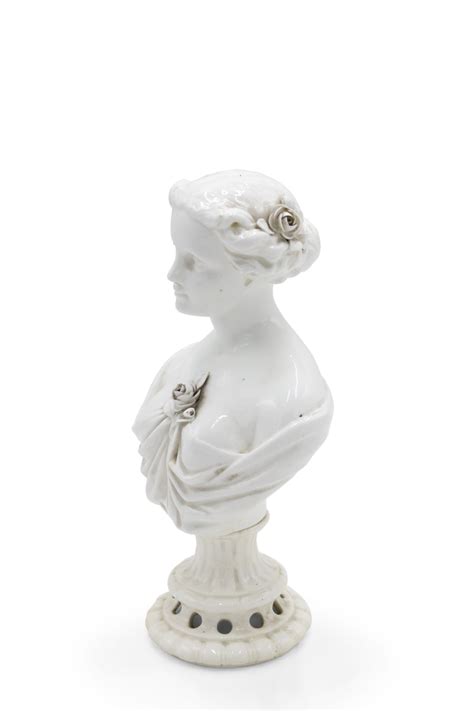 Victorian White Porcelain Female Busts