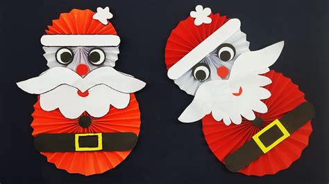 Colors Paper Paper Santa Claus Making For Christmas Decorations