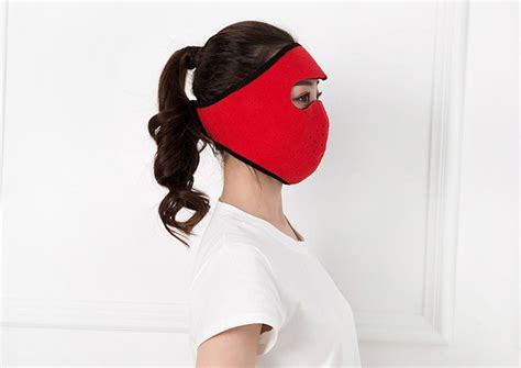 Winter Fleece Full Face Mask With Velcro Closure