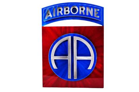 Us Army 82nd Airborne Symbol Metal Art Metal Art Hub September 2022