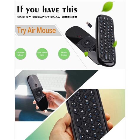 Jual Wechip W1 Mini Air Mouse Wireless Keyboard Remote Control 24ghz