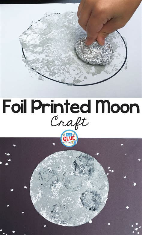 Foil Printed Moon Craft