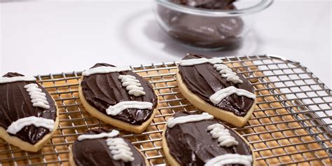 Beat in eggs until well blended. Frosted Football Cookies Recipe | No Calorie Sweetener ...