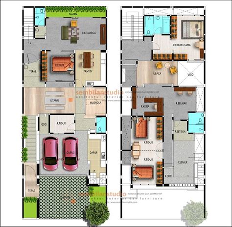 Denah Rumah 2 Lantai Menurut Feng Shui Gambar Design Rumah