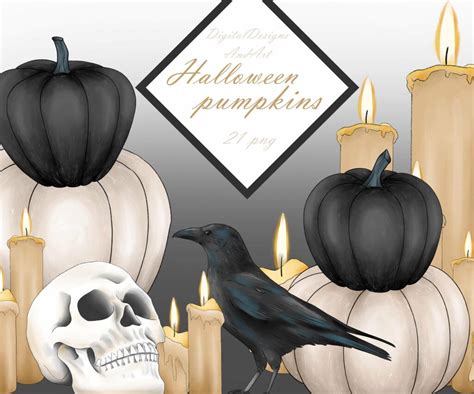 Halloween Pumpkins Clipart Masterbundles