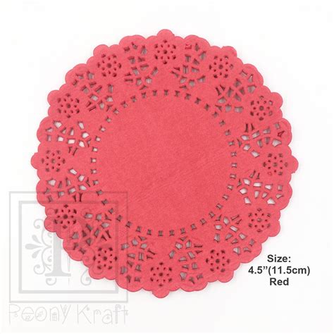 Red Paper Doilies Frecn Lace Paper Doily Decorations Etsy