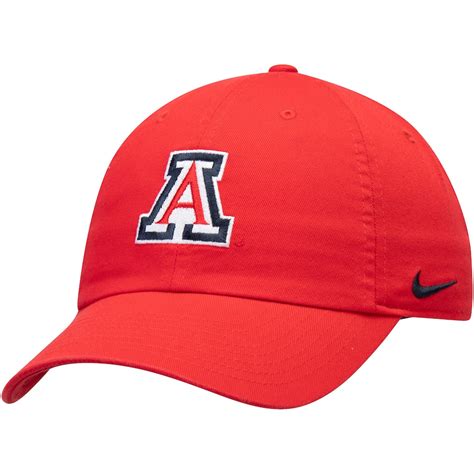 Arizona Wildcats Nike Heritage 86 Logo Performance Adjustable Hat Red
