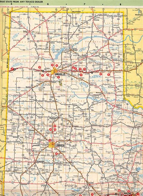 Texasfreeway Statewide Historic Information Old Road Maps Texas
