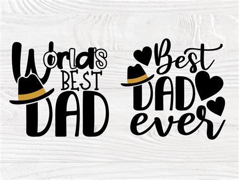 Best Dad Ever Svg Fathers Day Svg Svg Cut Files