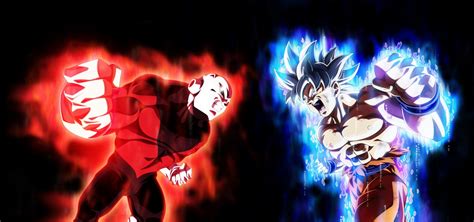 Goku Mastered Ultra Instinct Vs Jiren By Nekoar Goku Vs Jiren Dragon