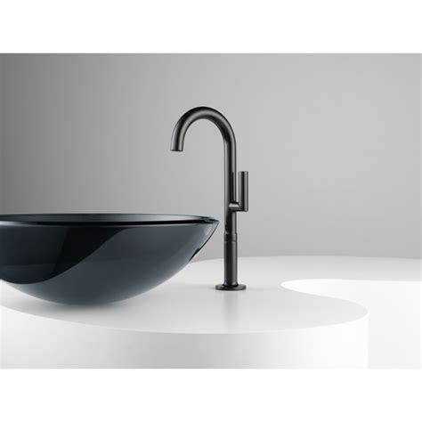 Tempassure medium flow custom shower system and towel bar • space designed by: Faucet.com | 65475LF-BL in Matte Black by Brizo
