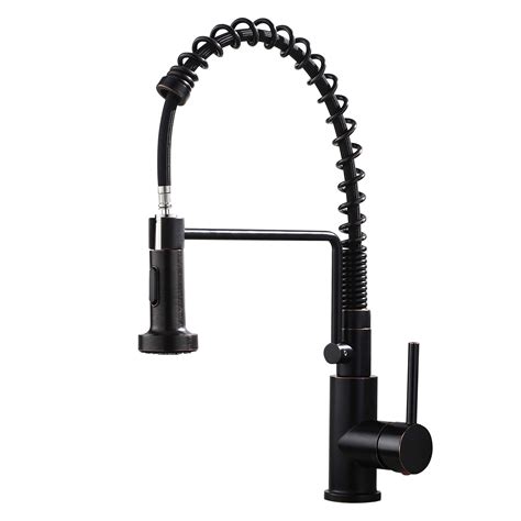 Buy Matte Black Monobloc Stainless Pull Out Kitchen Taps Pull Down