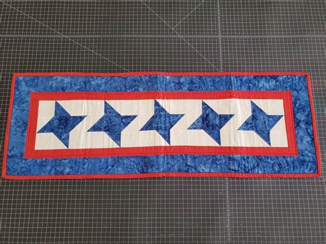 Red White And Blue Stars Table Runner 27
